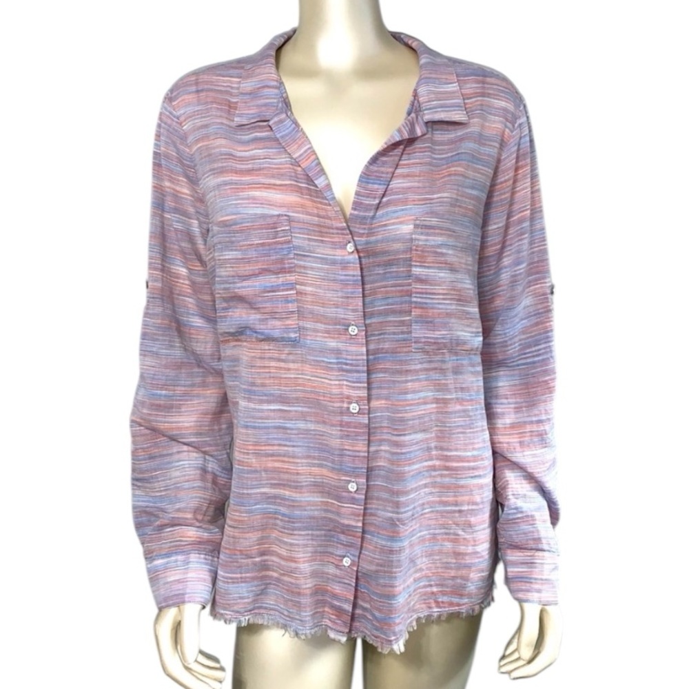 Cloth & Stone Striped Button Up Shirt